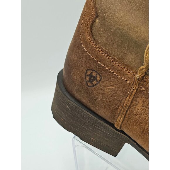 Ariat Women's Brown Leather Rambler Bomber Western Cowgirl Boots Size 8B 2819 - Picture 13 of 16